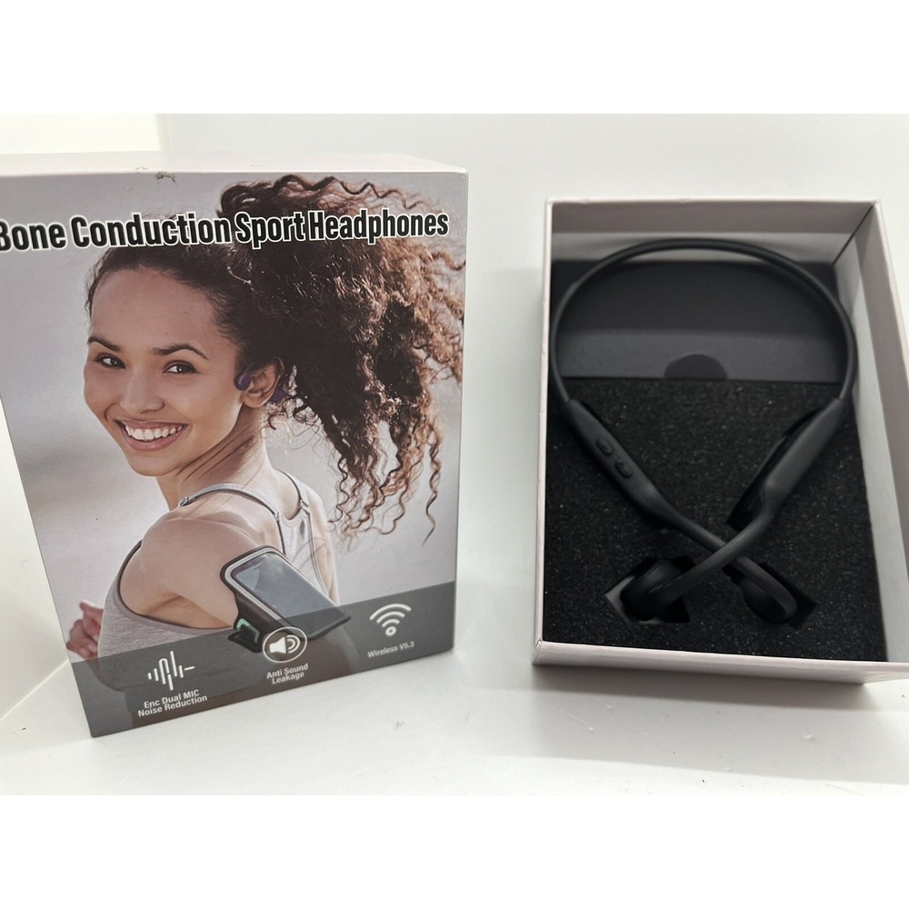MONODEAL Bone Conduction Headphones Bluetooth Open Ear Headphones Wire New
